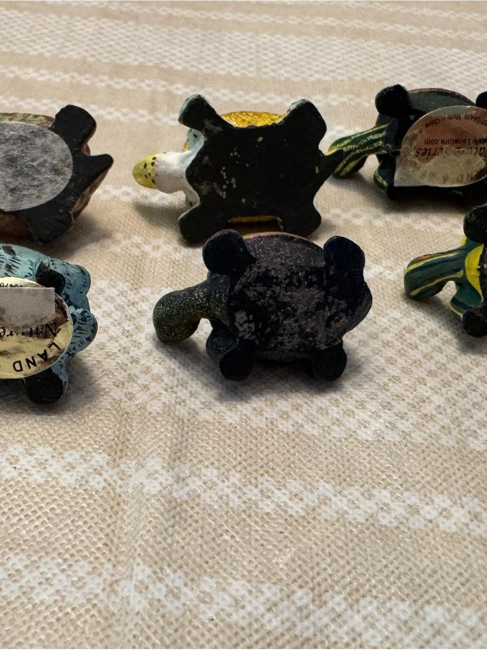 Tiny Painted Turtle Figurines